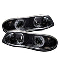 Black LED Halo Projector Headlights O42054