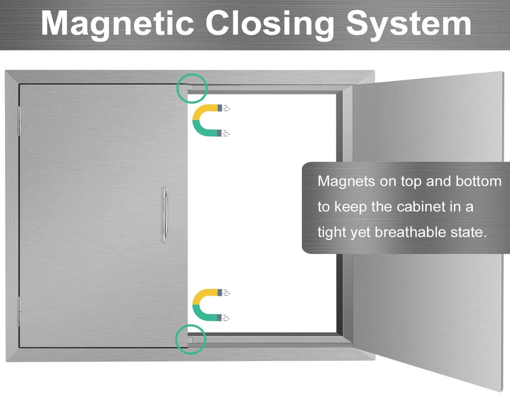 Outdoor Kitchen Stainless Steel Double Wall BBQ Access Door Z819