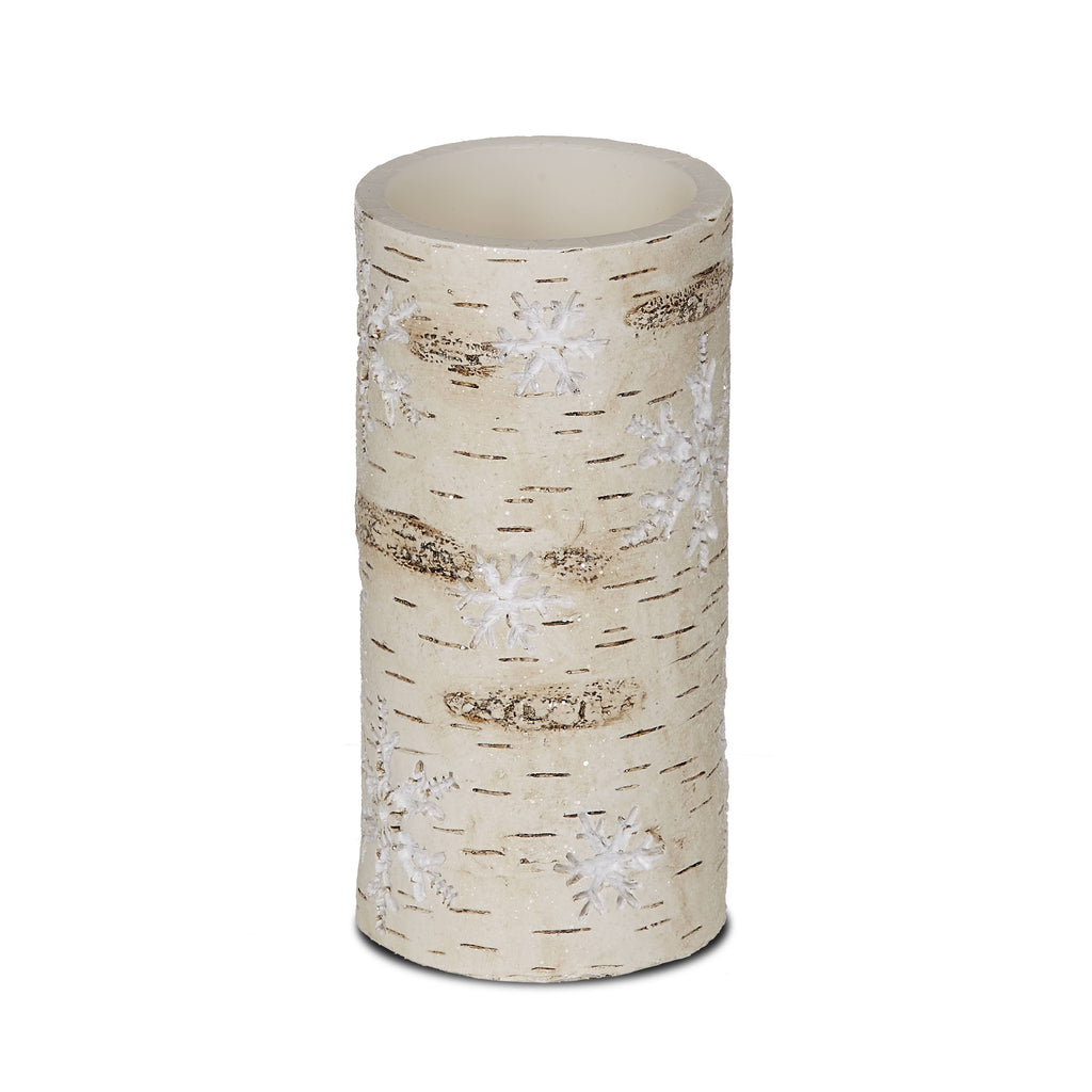 Set of 4 LED Flameless Wax Pillar Christmas Candle E6657
