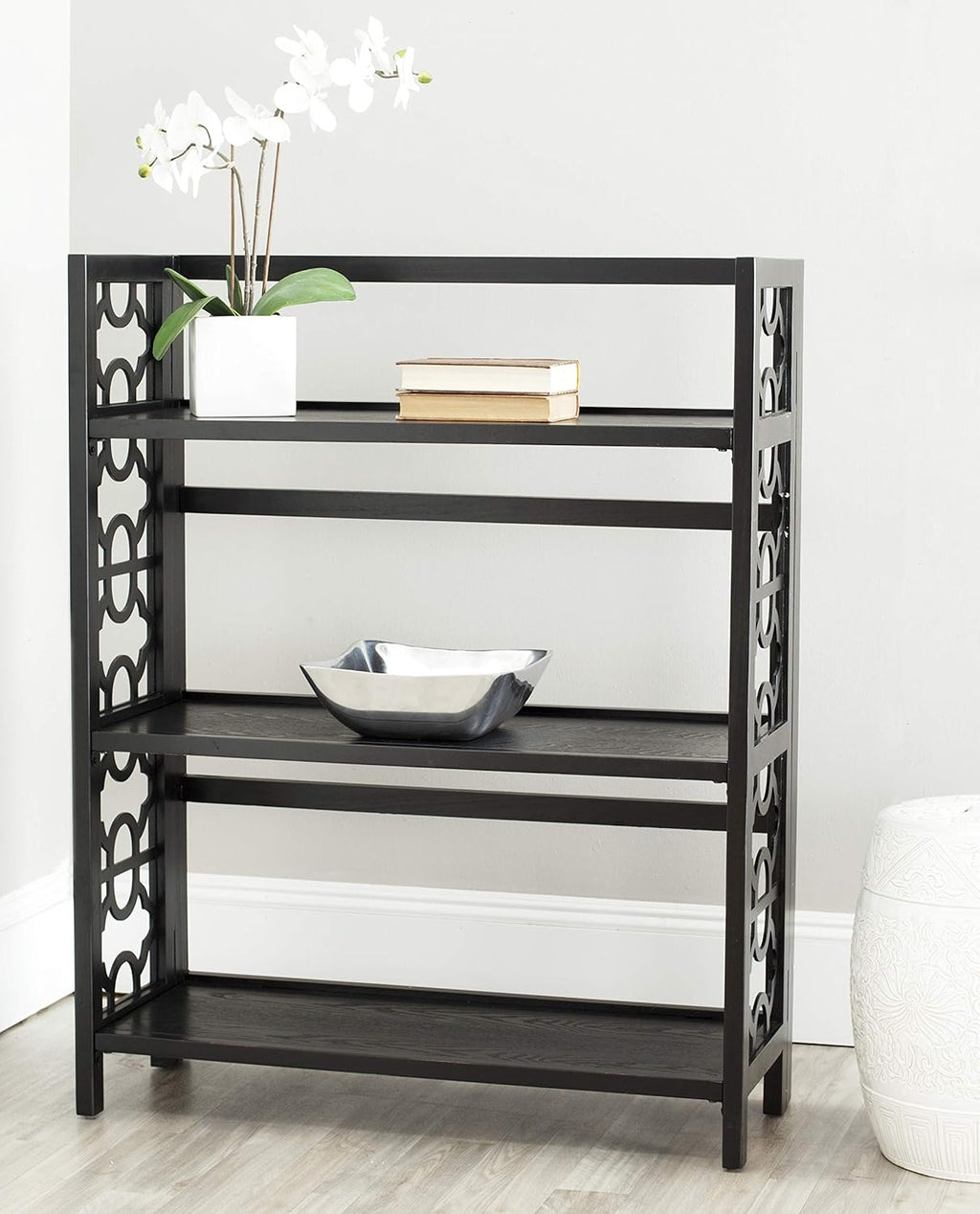 Black 3-Shelf Bookcase L813597