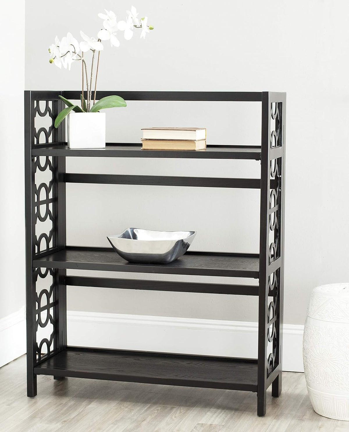 Black 3-Shelf Bookcase L813597