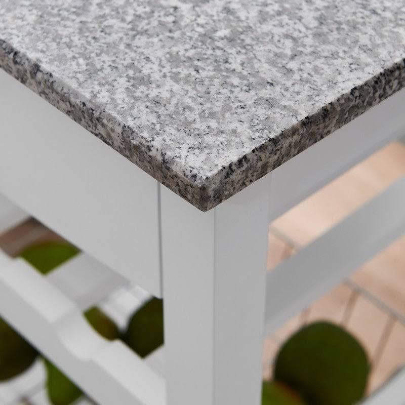 White Kitchen Cart Y328392