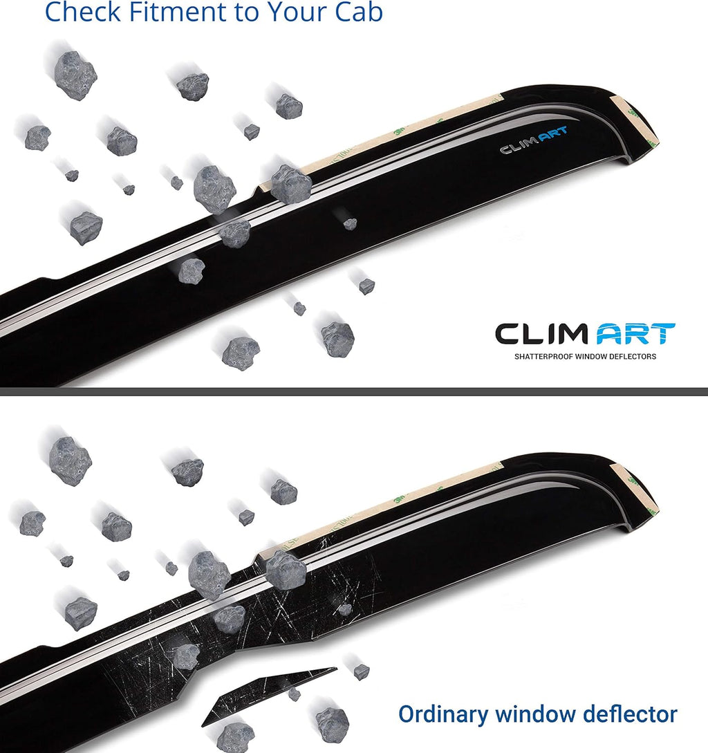Dark Smoke Window Deflectors 4 pcs M85225
