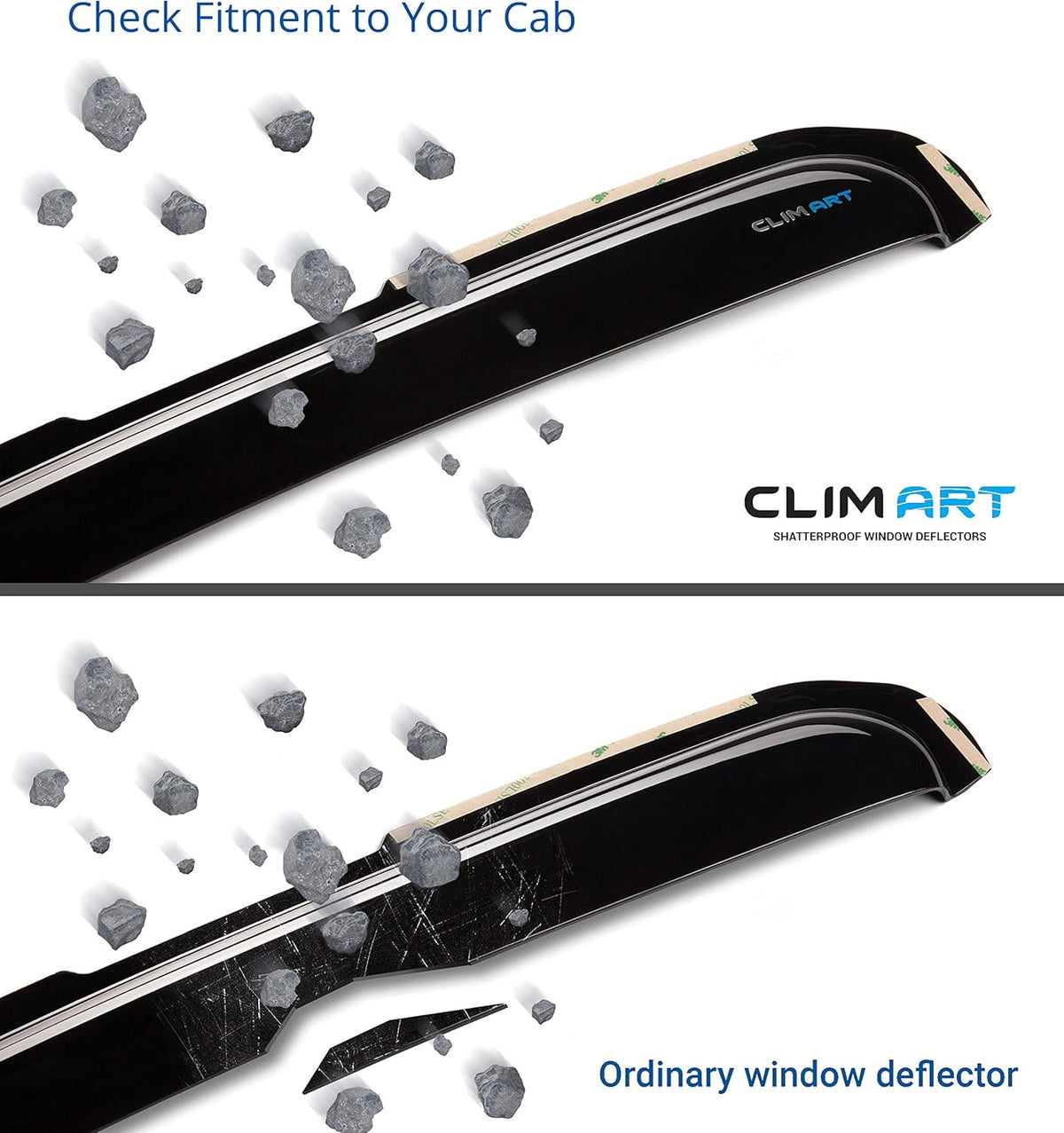Dark Smoke Window Deflectors 4 pcs M85225