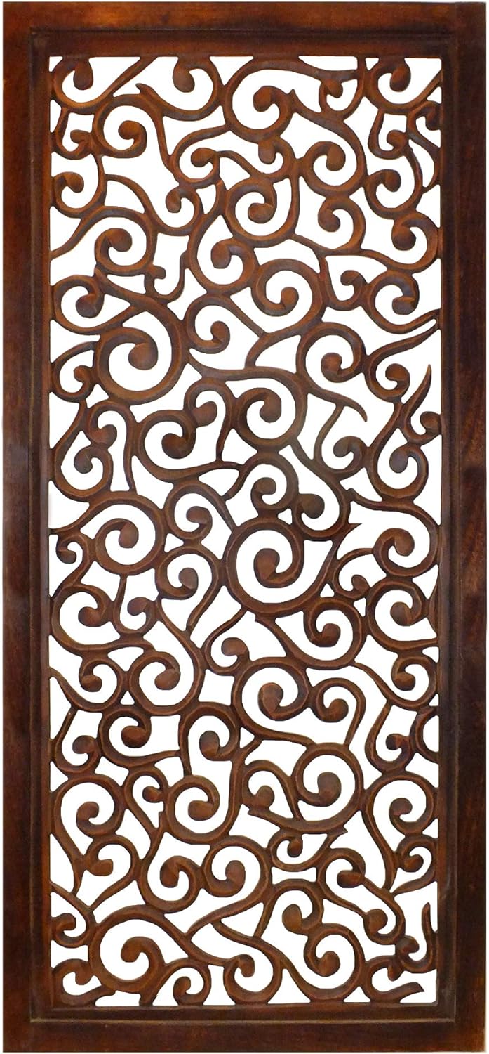 Black and Brown Rectangular Wall Panel E385486