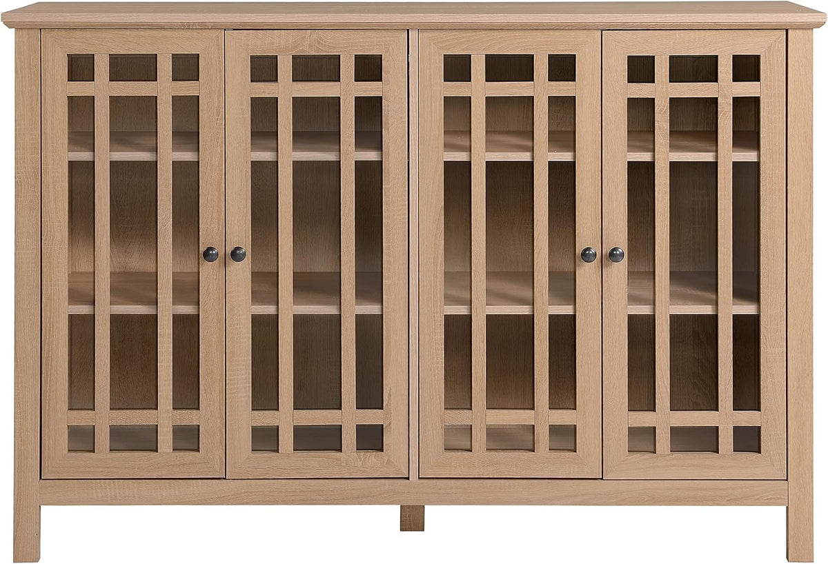 4 Door Glass Accent Cabinet G988226
