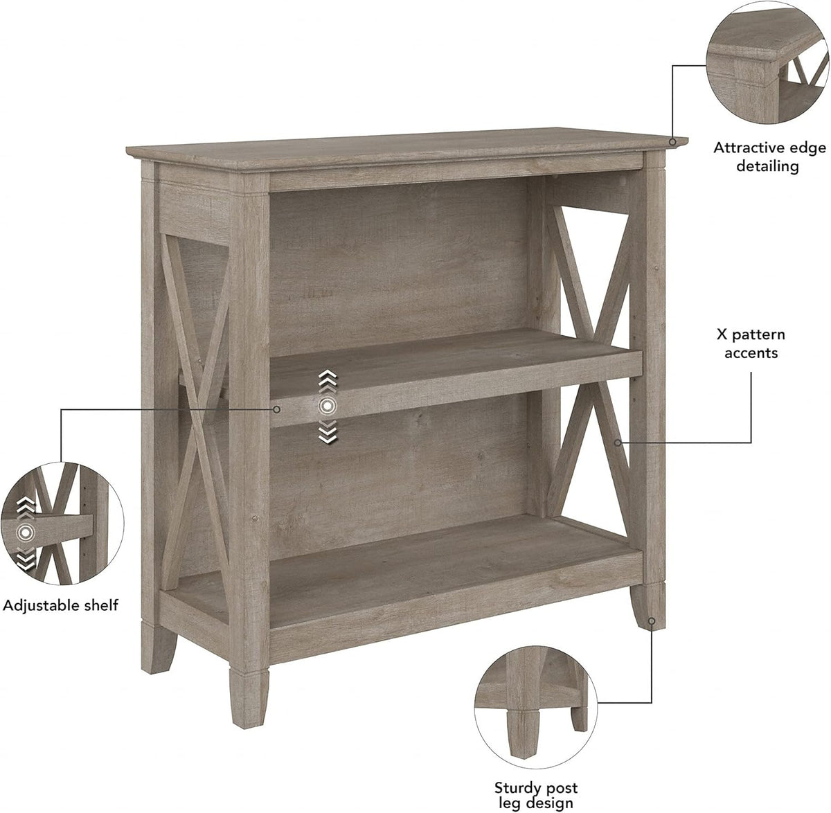 Small 2 Shelf Bookcase V653451