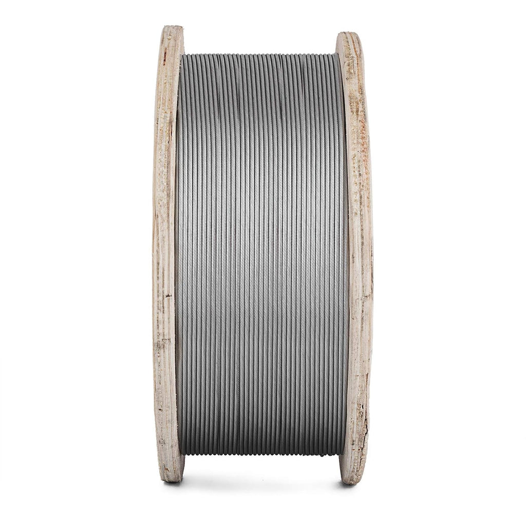 T316 Stainless Steel Wire Rope 1/8 1x19 Cable Y776544