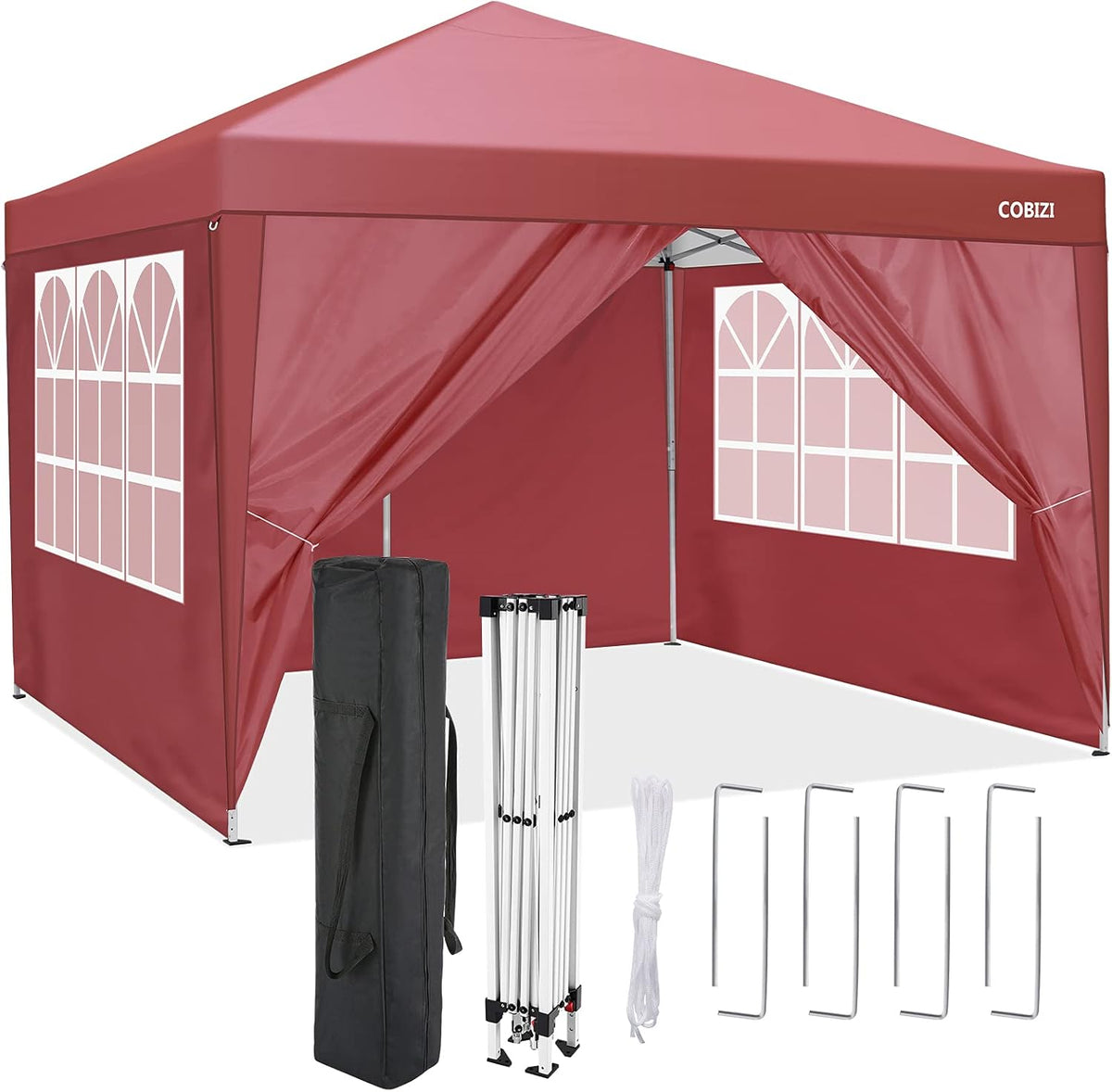 10x10 Pop-up Canopy Tent with 4 Sidewalls U1385