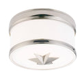 1 Light Polished Nickel Flush Mount Q162