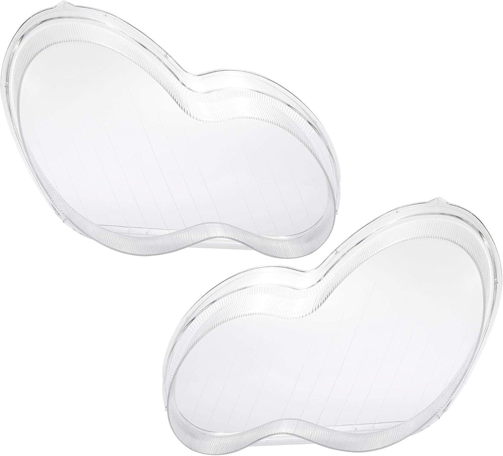 1 Pair Car Front Headlight Headlamp Lens Cover PC Shell P5655
