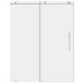 Chrome 56-60W x 76H Sliding Shower Door with Stationary Panel C880465