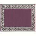 9x12 Patio Mat Burgundy Beige Q555