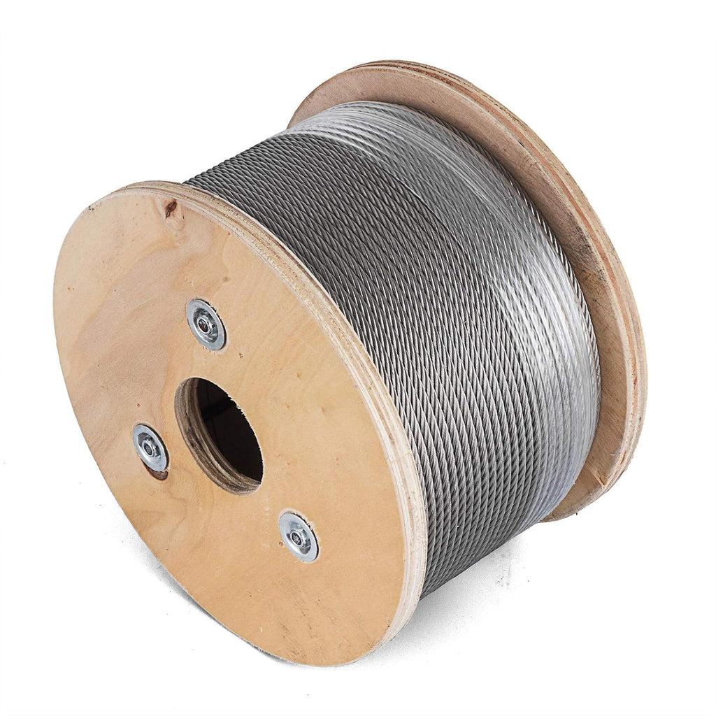 T316 Stainless Steel Wire Rope 1/8 1x19 Cable Y776544