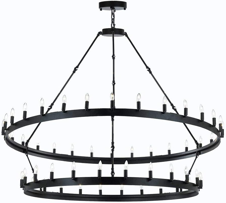 Wrought Iron Vintage Chandelier V8733