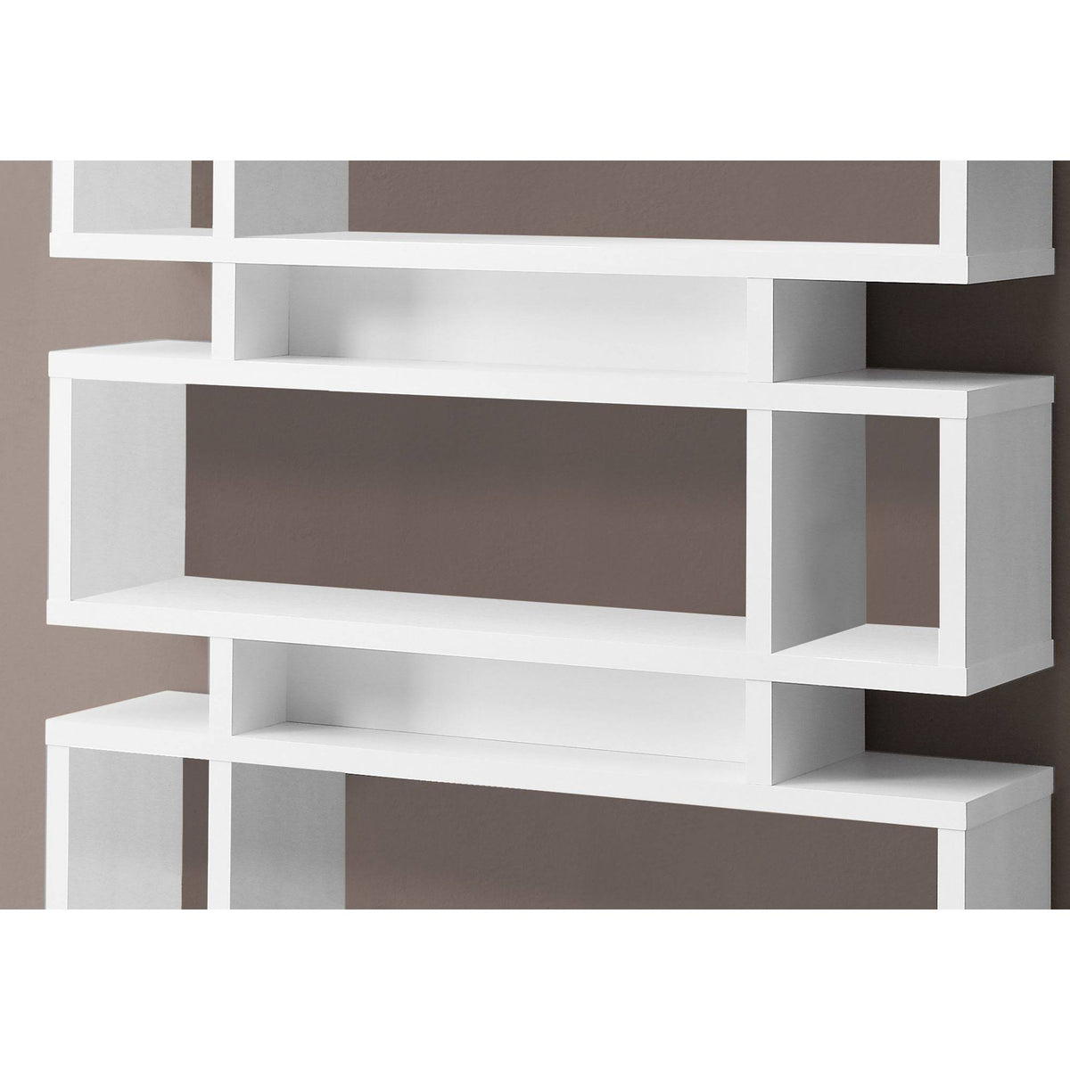 White Contemporary Rectangular Bookcase R67496
