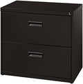 Black 2 Drawer Lateral File Cabinet M528