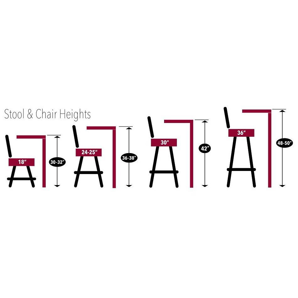 Black Swivel Bar Stool with Accent Ring Y3160