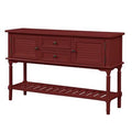 47'' Red Console Table with 2 Drawers K530