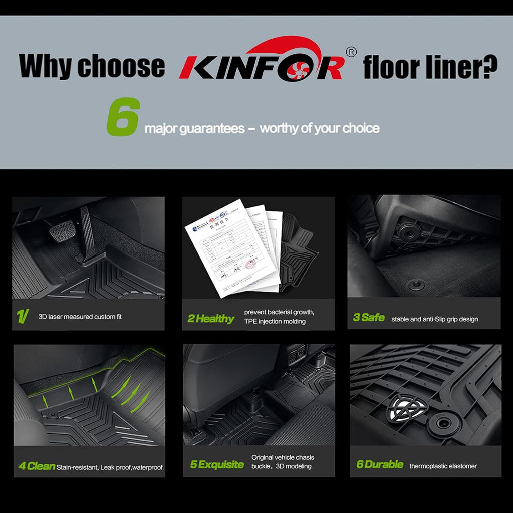 Custom Fit TPE Floor Mats 2 Row Seat G898