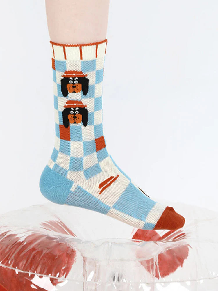 Cartoon Puppy Pattern Socks E246236