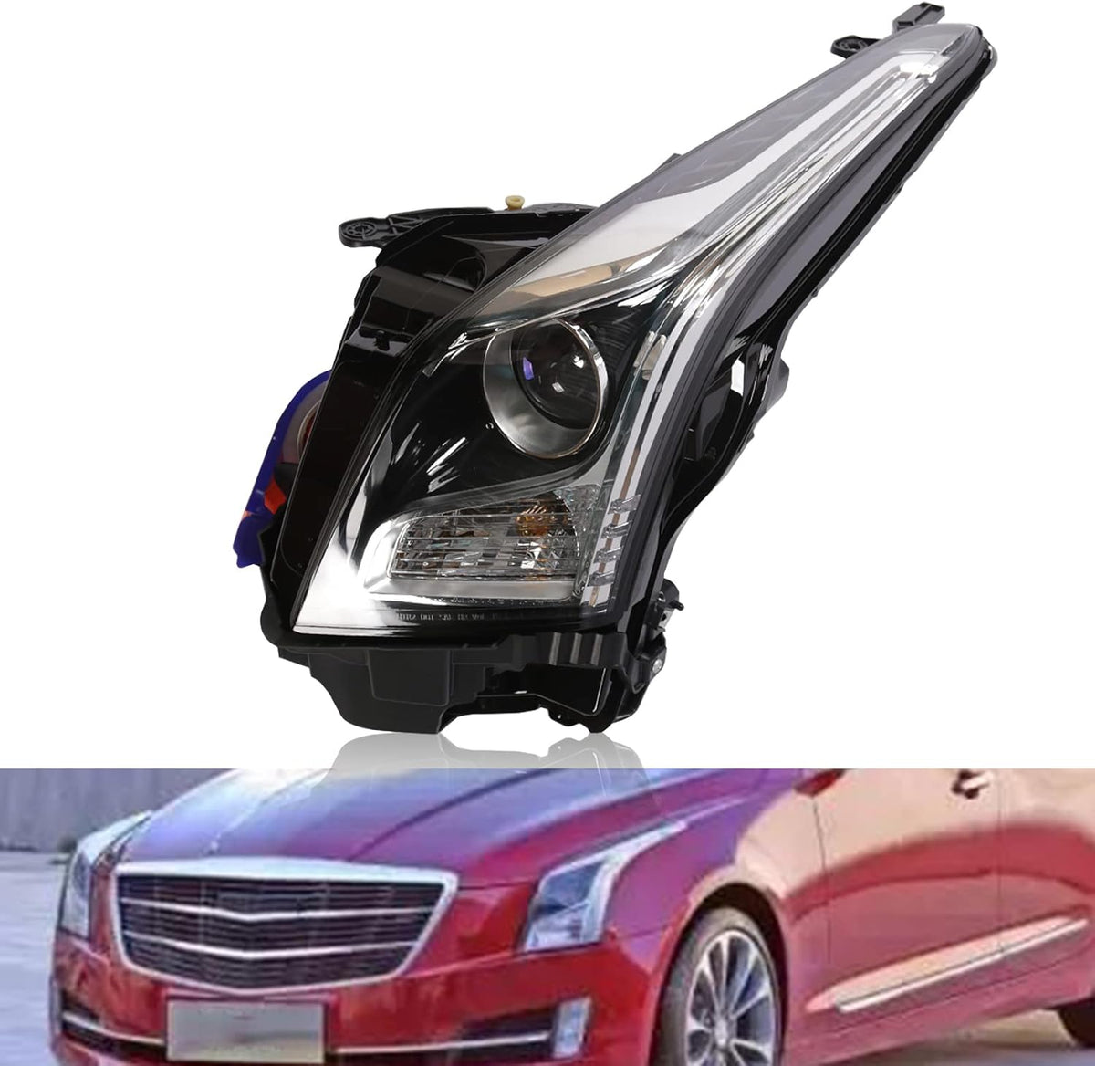 Passenger Side Halogen Projector Headlight B600