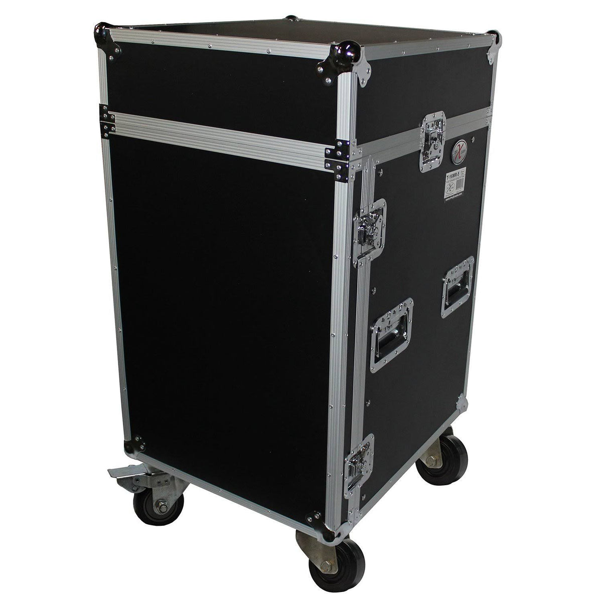 16U Rack 10U Top Mixer DJ Combo Flight Case with Laptop Shelf D4851