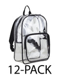 Clear Backpack 12-Pack D97782