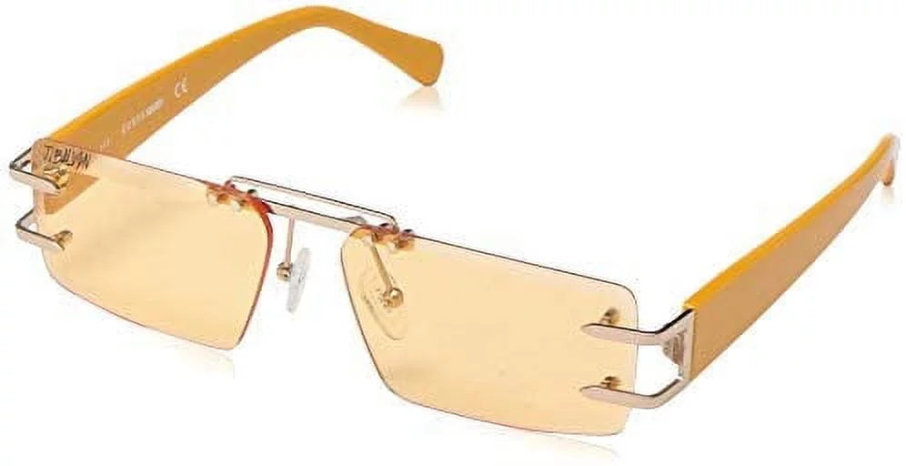 Brown Rectangular Unisex Sunglasses U133062