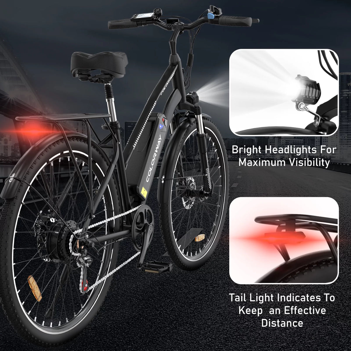500W Electric Bike 36V 12Ah 7 Speeds P631