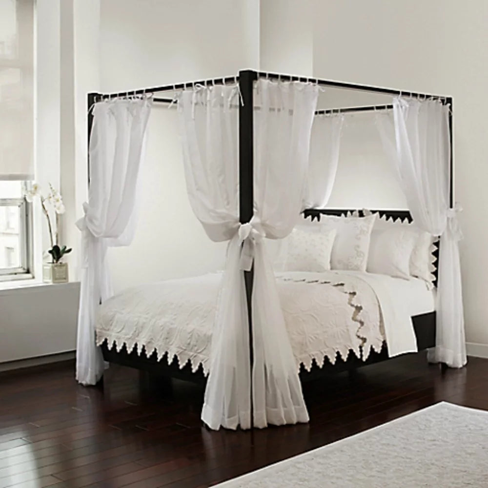White Four-Poster Bed Canopy, 8 Count Q2018