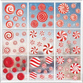 Glitter Blue Snowflake Window Clings Q836199