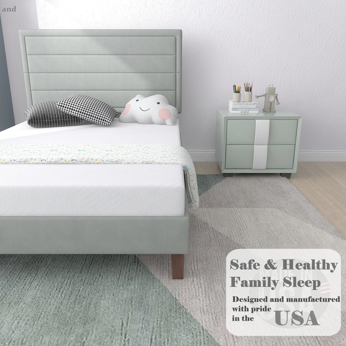 6 inch Medium Firm Memory Foam Twin Mattress O843328