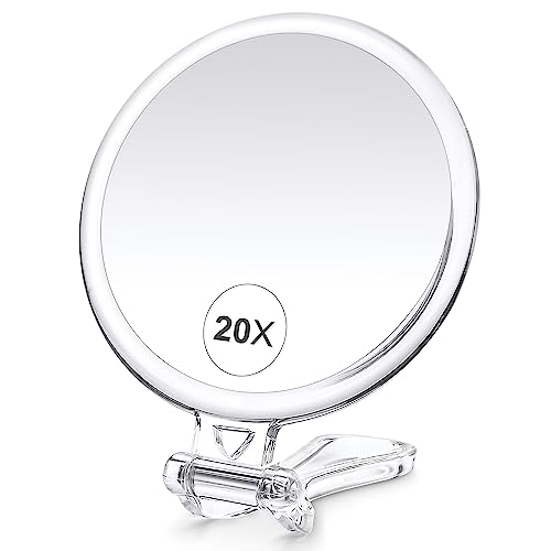 Double-Sided 1X/30X Magnifying Hand Mirror F8215