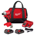 18V Brushless Cordless 1/4 in. Impact Driver Kit with 2.0 Ah Batteries and Charger N50735
