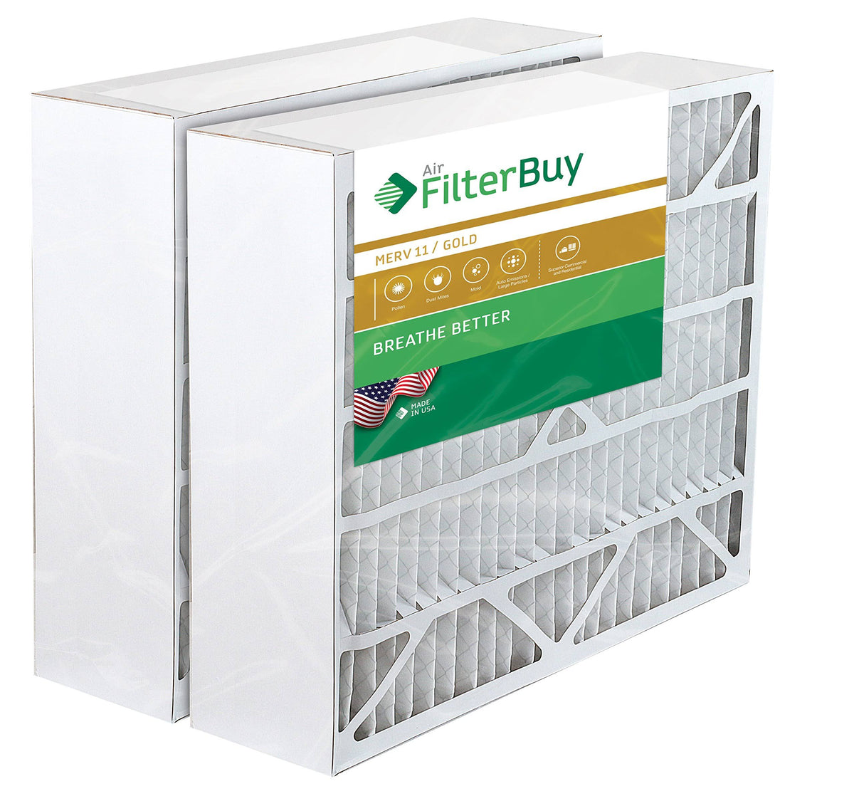 20x25x6 Pleated AC Furnace Air Filters MERV 11 Q514289