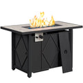 43″ Metal Fire Table with Ceramic Top & Cover O27813