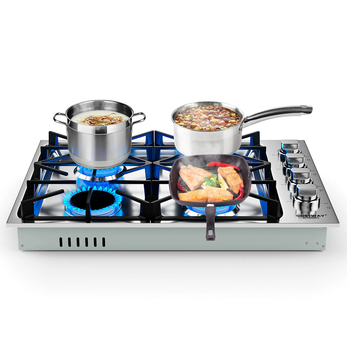 30 Gas Cooktop with 4 Sealed Burners X2907