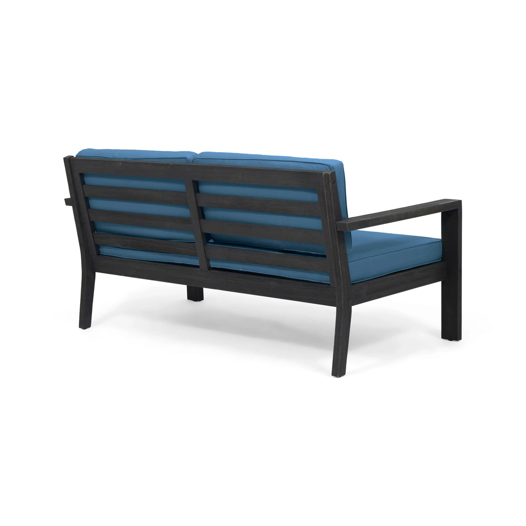 4 Seater Acacia Wood Chat Set with Cushions A207