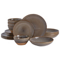 16 Piece Terracotta Reactive Dinnerware Set N977953