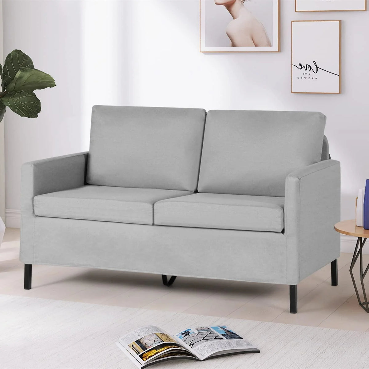 Fabric Modern Loveseat Sofa Couch G1235