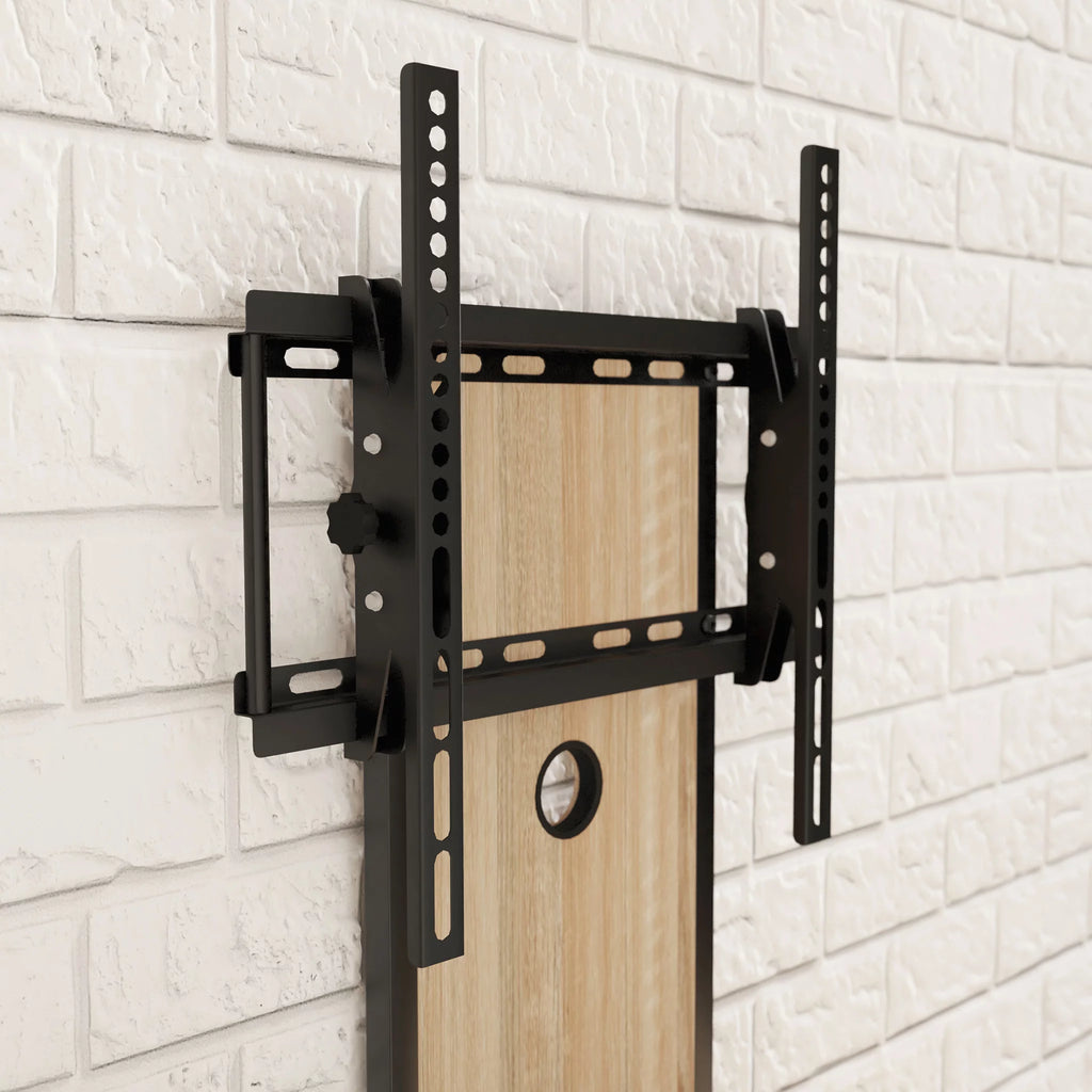 Wood & Metal 2-Shelf TV Stand with Mount Y7574
