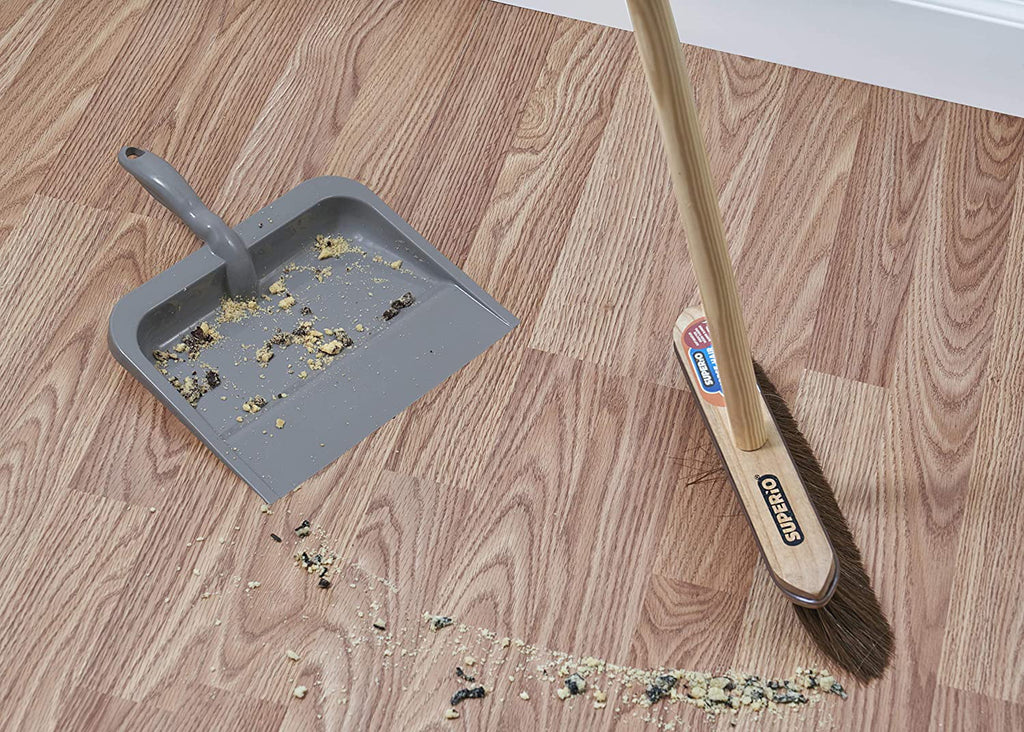 10-Inch Wide Plastic Dustpan with Comfort Grip Handle N8584