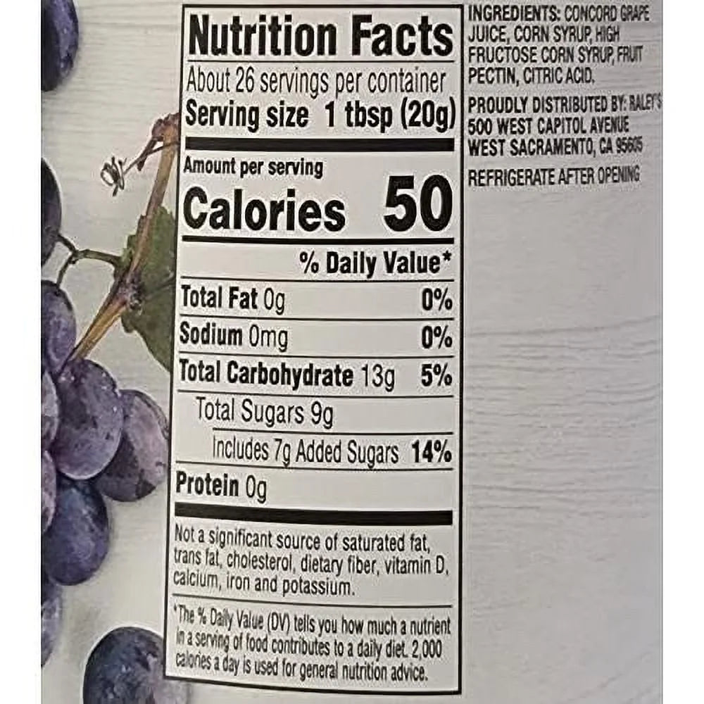 Grape Jelly 18 Ounces Pack Of 4 Glass Jars Z813914
