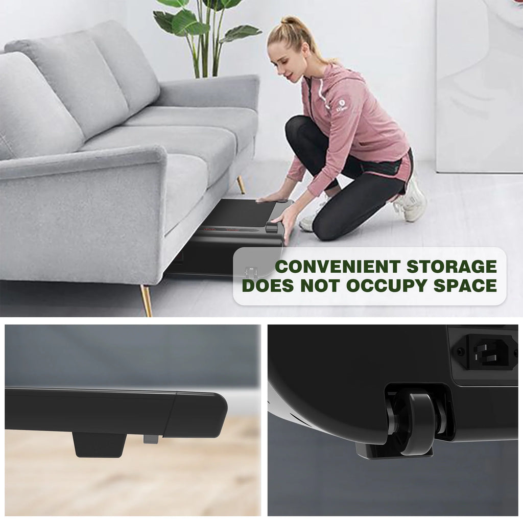 2 in 1 Space Saving Walking Pad Treadmill V605