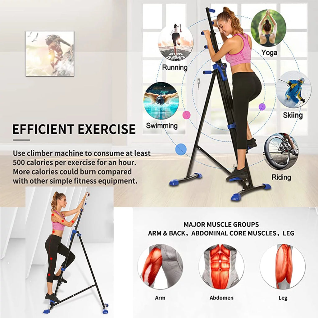 Vertical Climber and Folding Stair Stepper Machine X172882