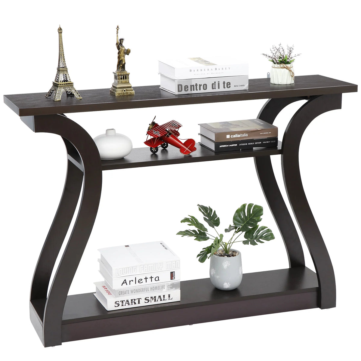 Brown Narrow Console Sofa Table X461661