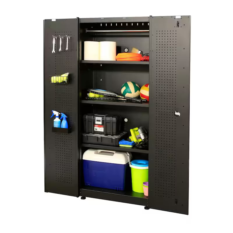 10-Piece Welded Steel Garage Storage System in Black Z675700