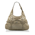 Brown Calf Leather Hobo Bag L368