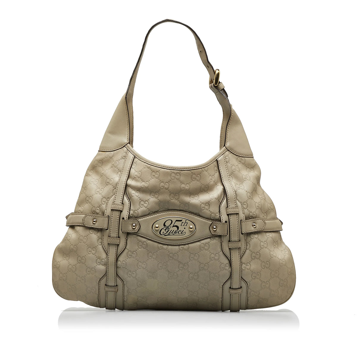 Brown Calf Leather Hobo Bag L368